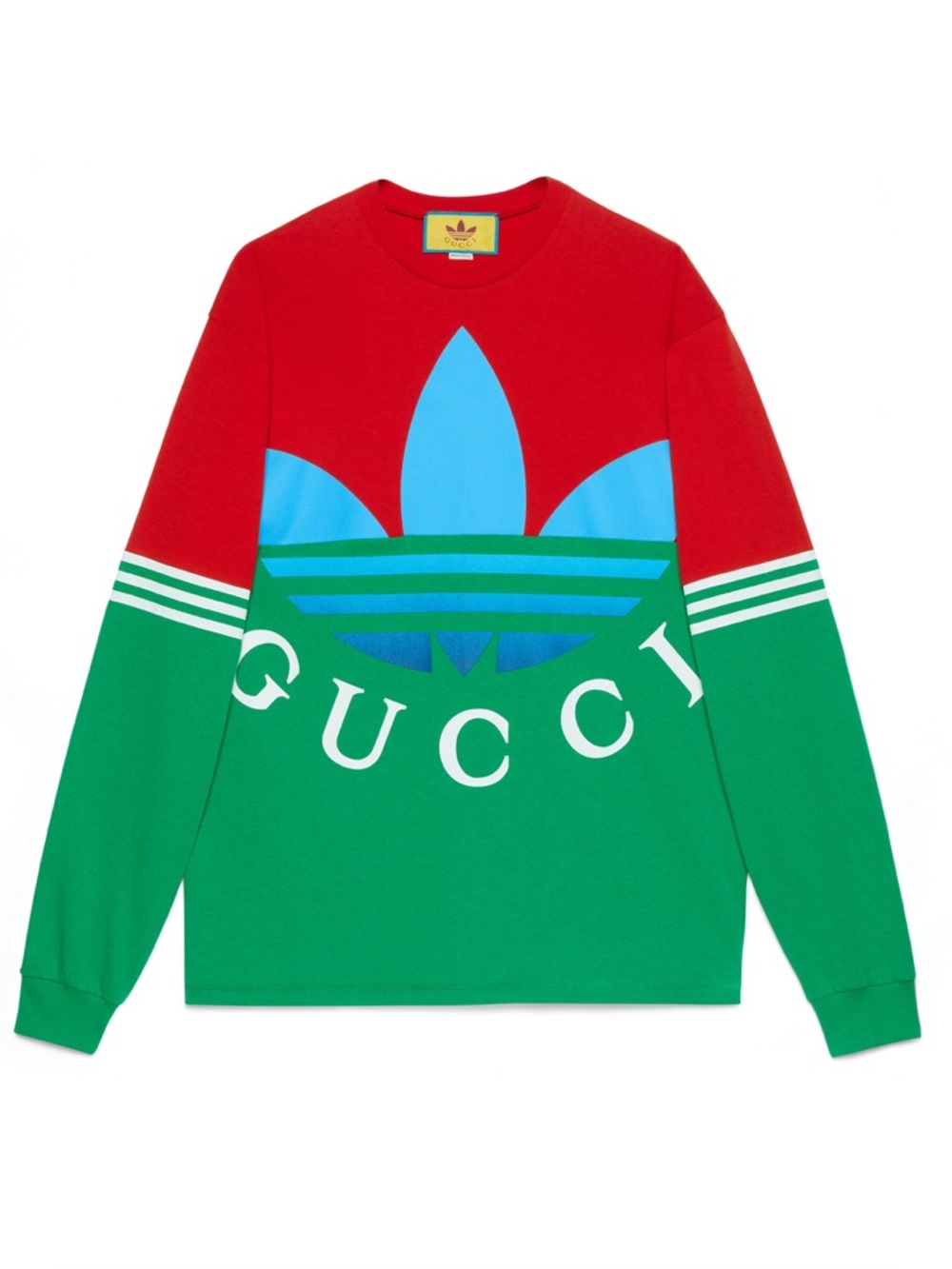 adidas x Gucci Colourblock Trefoil Long Sleeve Tee